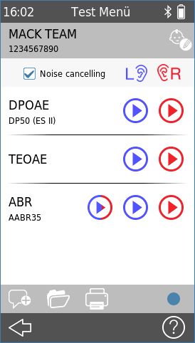 QScreen - Messauswahl